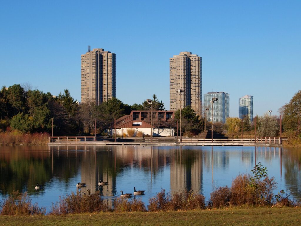 An image of humber bay shores park intended to show off the area for a Toronto Neighbourhood Profile of mimico