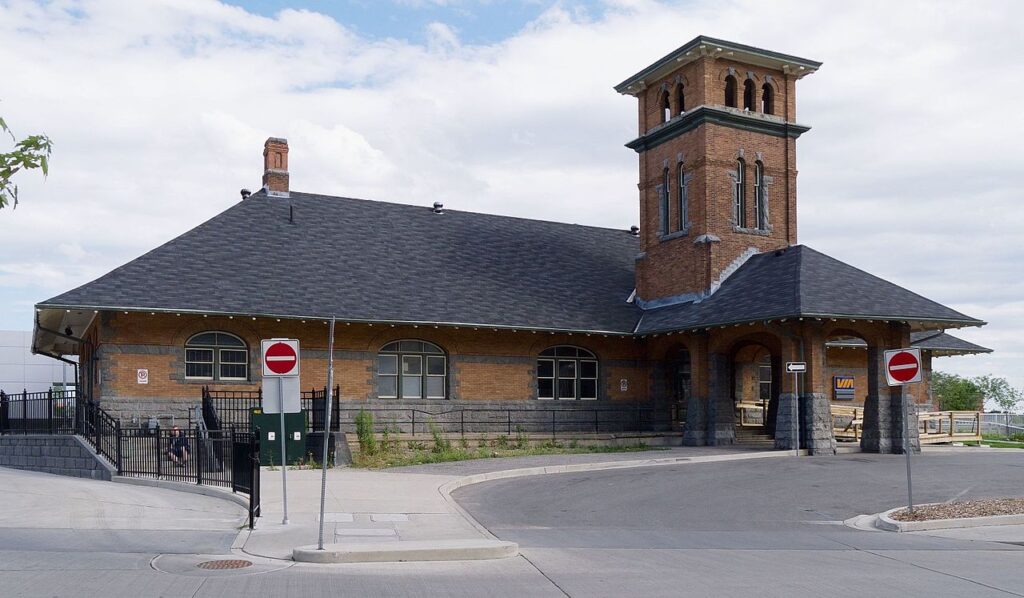 The Guelph railway station, showing off transportation in the area for a Guelph community profile