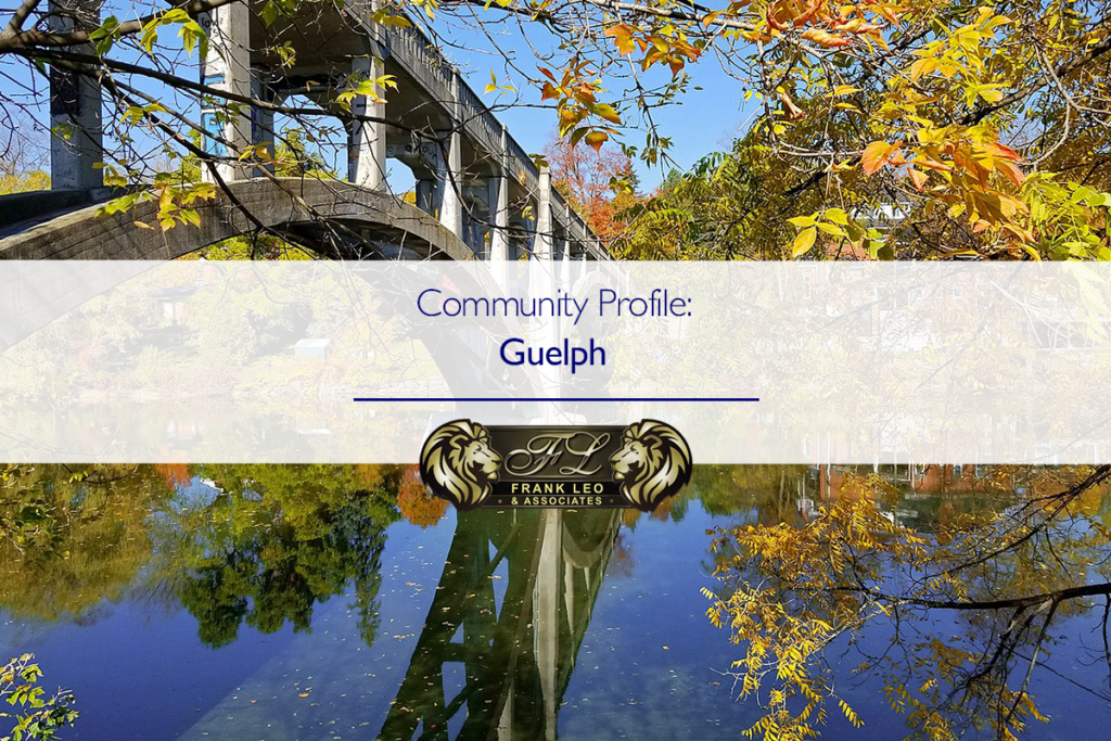 An image of a bridge in Guelph, intended to show off the community for a Guelph community profile.