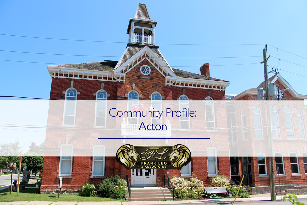 An image of Acton Ontario showing off the community for a featured image of the Frank Leo Acton Community Profile