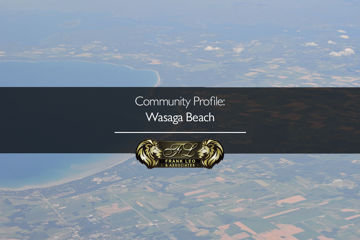 An image of Wasaga Beach from the air